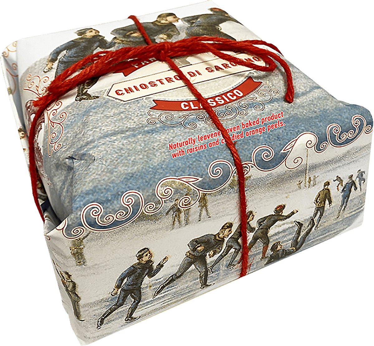 Panettone- Classico- Chiostro di Saronno- Kerst 2022- Handwrapped- Relatiegeschenk- 750 gr- Luxe geschenkverpakking