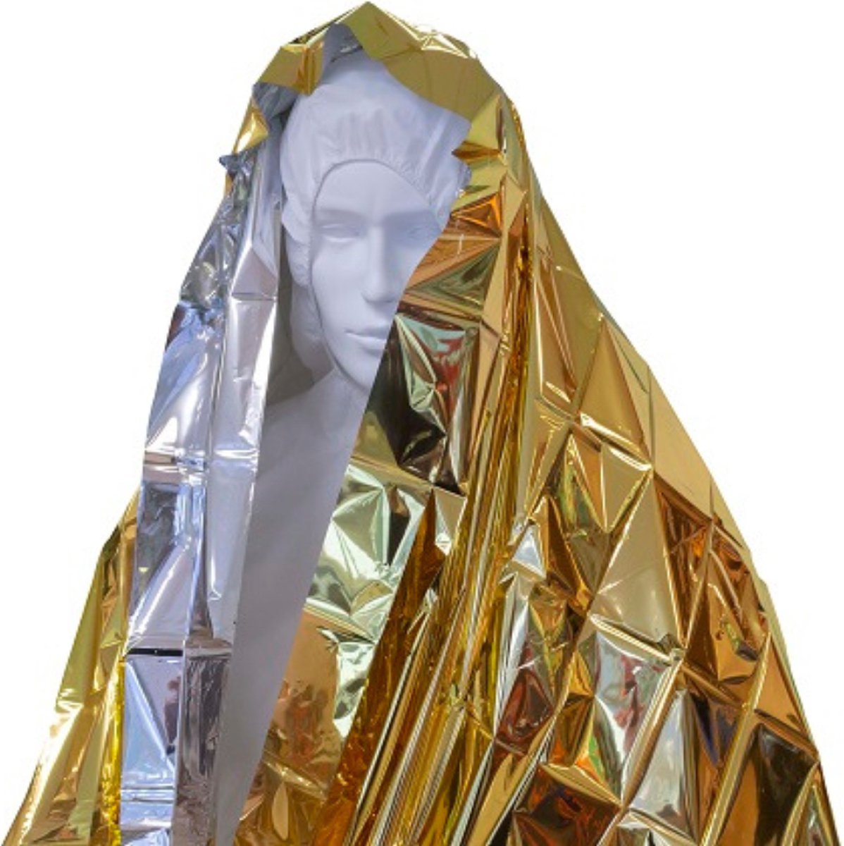 Goedkoopste Reddingsdeken goud zilver - 4 stuks - 160 x 210 - Isolatiedeken polyester - Nooddeken