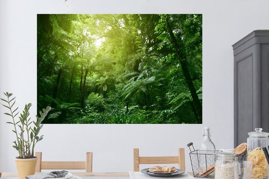 Stickers muraux - Jungle - Plantes - Feuilles - 120x80 cm - Film Adhésif