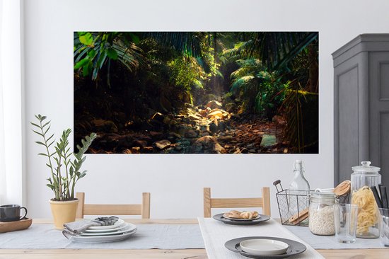 Stickers Stickers muraux - Jungle - Soleil - Inde - 120x60 cm - Feuille adhésive