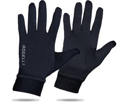 Rogelli Oakland Hardloophandschoenen Heren - Sporthandschoenen - Running Gloves - Zwart - Maat L
