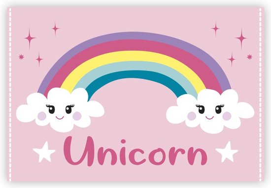 Totum Unicorn glitter haarborstel Vanaf 3 jaar Kunststof Roze kids beauty - Totum