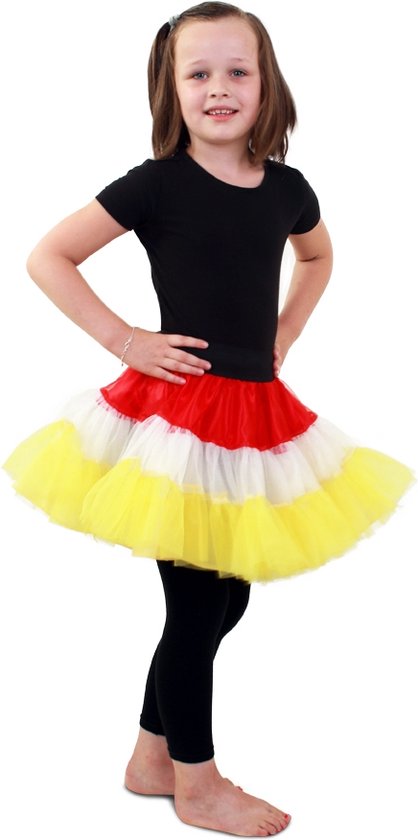 etnisch Rondsel Slovenië Petticoat rood/wit/geel 3-laags meisje | bol.com