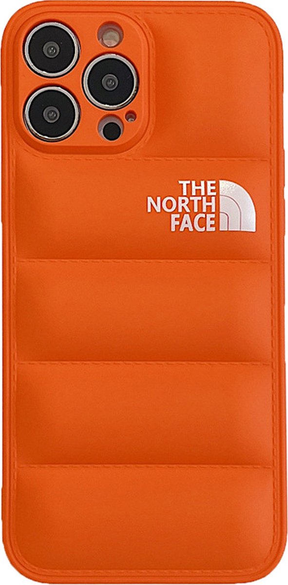 The North Face hoesje geschikt voor Apple iPhone 12 - Kunststof Back Cover - Oranje