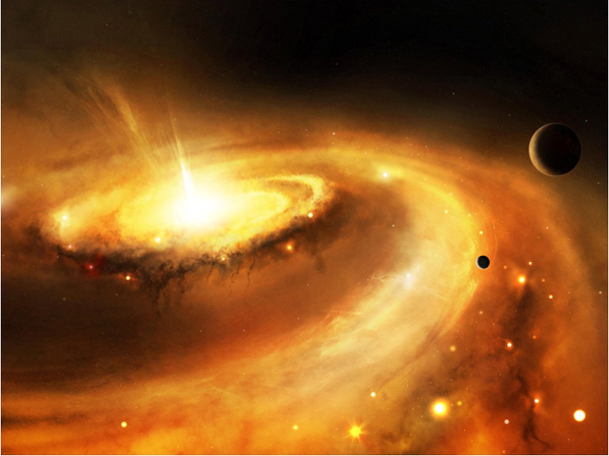 Fotobehang - Galactic Center of the Milky Way.