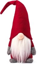 FLOOQ Gnome Rouge - Images et figurines de Noël de Noël - Nain de Noël - Décoration de Noël pour Intérieur - Décoration de Sapin de Décorations pour sapins de Noël - Gnomes - 1 pièce