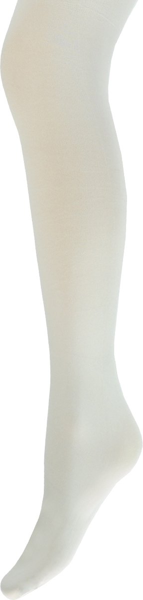 Katoenen kindermaillot - effen - wit - maat 122/128