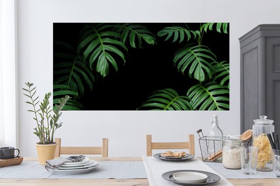 Stickers muraux - Film autocollant - Jungle - Plantes - Monstera - Garçons - Filles - Enfants - 120x60 cm - Film adhésif - Stickers muraux Chambre d'enfant - Papier peint autocollant