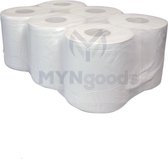 Rouleau de nettoyage de qualité Myngoods m2 papier. 6 rôles. 300m Midi blanc.