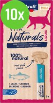 Vitakraft Vita Naturals Liquid Snack Zalm 5 stuks - 10 verpakkingen