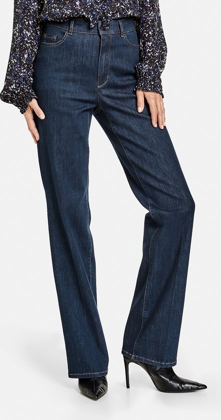 GERRY WEBER Dames 5-pocket-jeans met rechte pijpen blue denim short use-44  | bol.com
