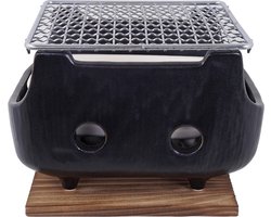 Konro Grill - Bizen Black 18,5cm - Shichirin - Yakitori Grill - Japanse Barbecue - Hibachi BBQ