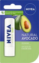 Nivea Natural Avocado Lippenbalsem - 5,5 ml Stick - Lipbalsem - Lipbalm - Lipverzorging - SPF 15 - Verrijkt met Avocado olie