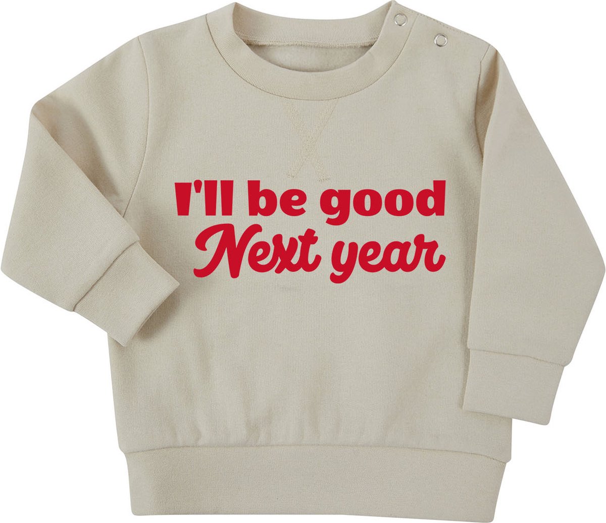 Kerst Sweater Baby - MT 80/86 - Kerst Outfit met Grappige tekst - Kerst Pakje