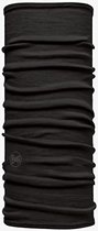 Buff Nekwarmer Wool - Solid Black - Unisex - Maat One Size