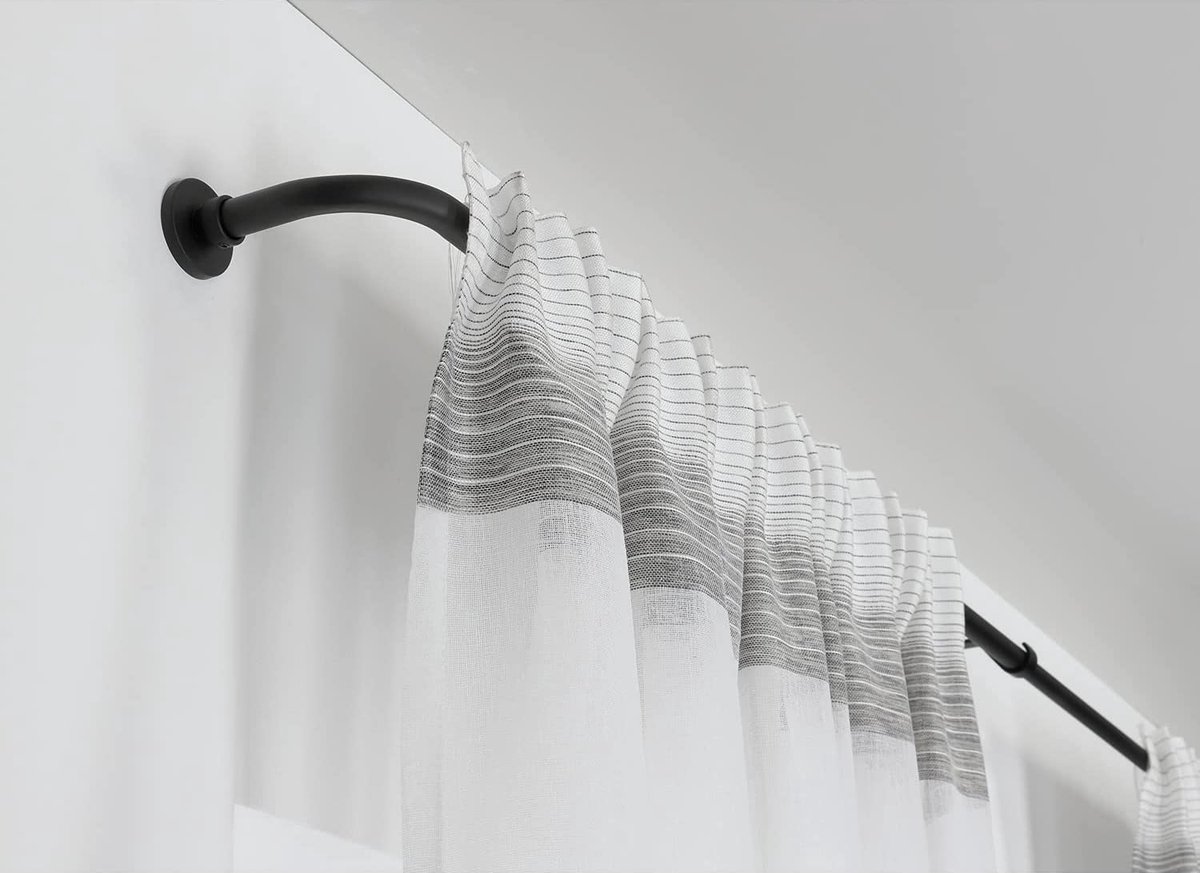 Gordijnstokken set gordijnroede Stevig material Uitschuifbaar