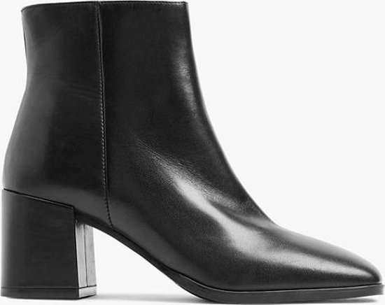 5th avenue Zwarte leren enkellaars - Maat 39 | bol.com