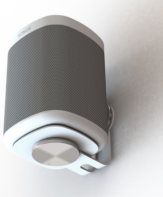 Sonos One One SL PLAY:1 Wandbeugel Muurbeugel Wit Draaibaar 90° Stalen Beugel