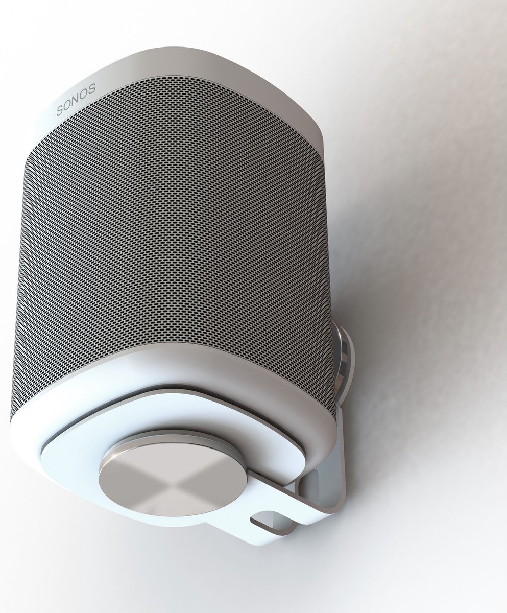 Supporto A Parete Flexson Per Sonos One E Play:1 (2 Pezzi) | Bianco, Inclinabile E Anti-Caduta