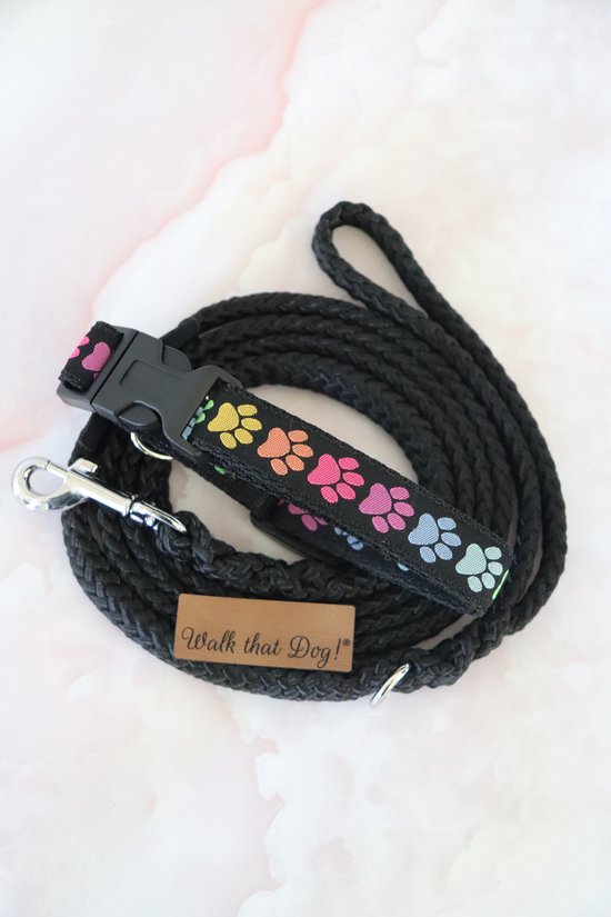 Puppyset | set | puppy halsband | puppy lijn | handgemaakt | uniek | puppy | hondenlijn | hondenhalsband | Walk that Dog! | Ladybirds