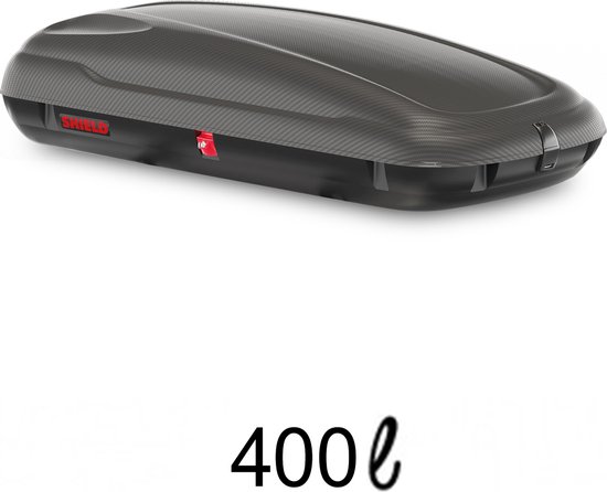 Carbon Look 400 Universal Dachgepäckträgerbox für Autos