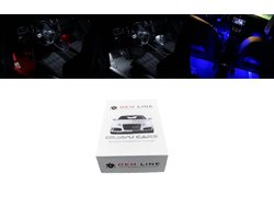 OEM Line LED Verlichtingsset Voetenruimte LED Lampen Long Life LED verlichting | Blauw voor Volkswagen Golf 7 GTI / GTD / GTE / R20 / R / Audi A1 A3 8V A4 B8 B9 A5 A6 A7 A8 Q3 Q5 Q7 TT / Seat Ateca Leon 5F ST SC Toledo / Passat CC Tiguan Touran