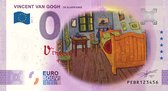 0 Euro biljet 2022 - Van Gogh De Slaapkamer KLEUR