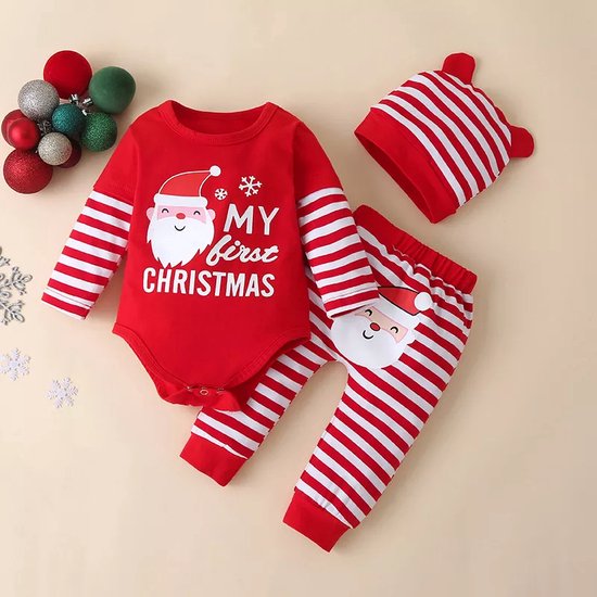 Costume de Noël Bébé - Vêtements de Noël enfant - Taille : 74 - Garçon et  Fille 
