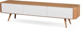 Gazzda Ena lowboard houten tv meubel naturel - 180 x 55 cm