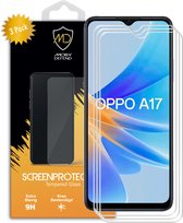 3-Pack Oppo A17 Screenprotectors - MobyDefend Case-Friendly Screensavers - Gehard Glas - Glasplaatjes Geschikt Voor Oppo A17
