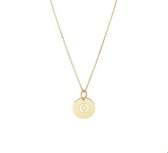 Huiscollectie 4020814 Collier Geelgoud Letter O 0,8 mm 40 - 42 - 44 cm