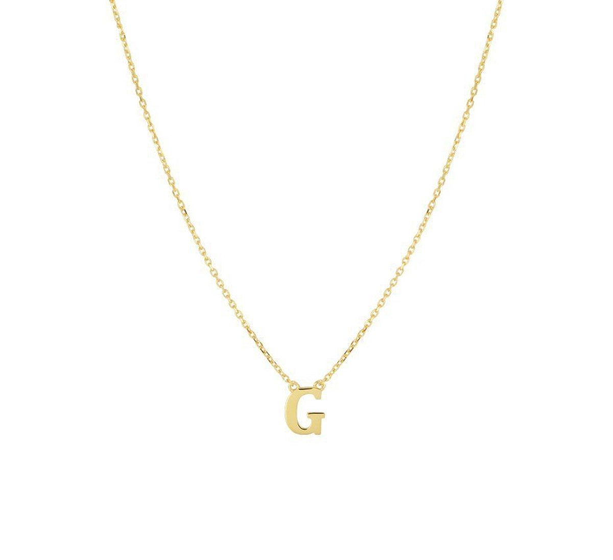 Geelgouden Collier letter G 40 - 42 - 44 cm 4021371