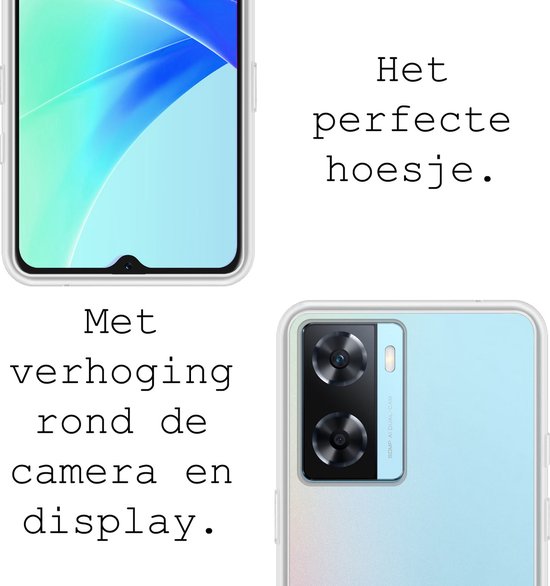 Coque OPPO A57s Coque Arrière en Siliconen - Coque OPPO A57s Coque en Silicone - Transparente