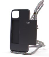 Hendy telefoonhoesje met koord - Sophisticated (ruimte voor pasjes) - Confetti  - iPhone XR