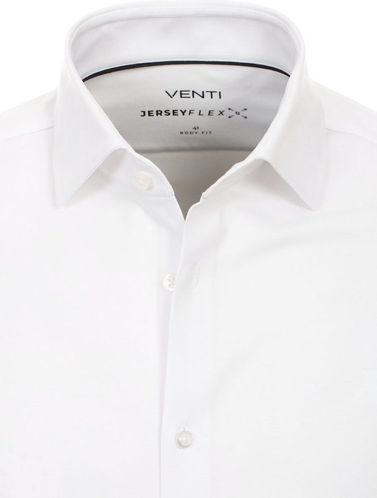 Chemise Venti Jerseyflex Wit Body Fit 123955800-000 - M