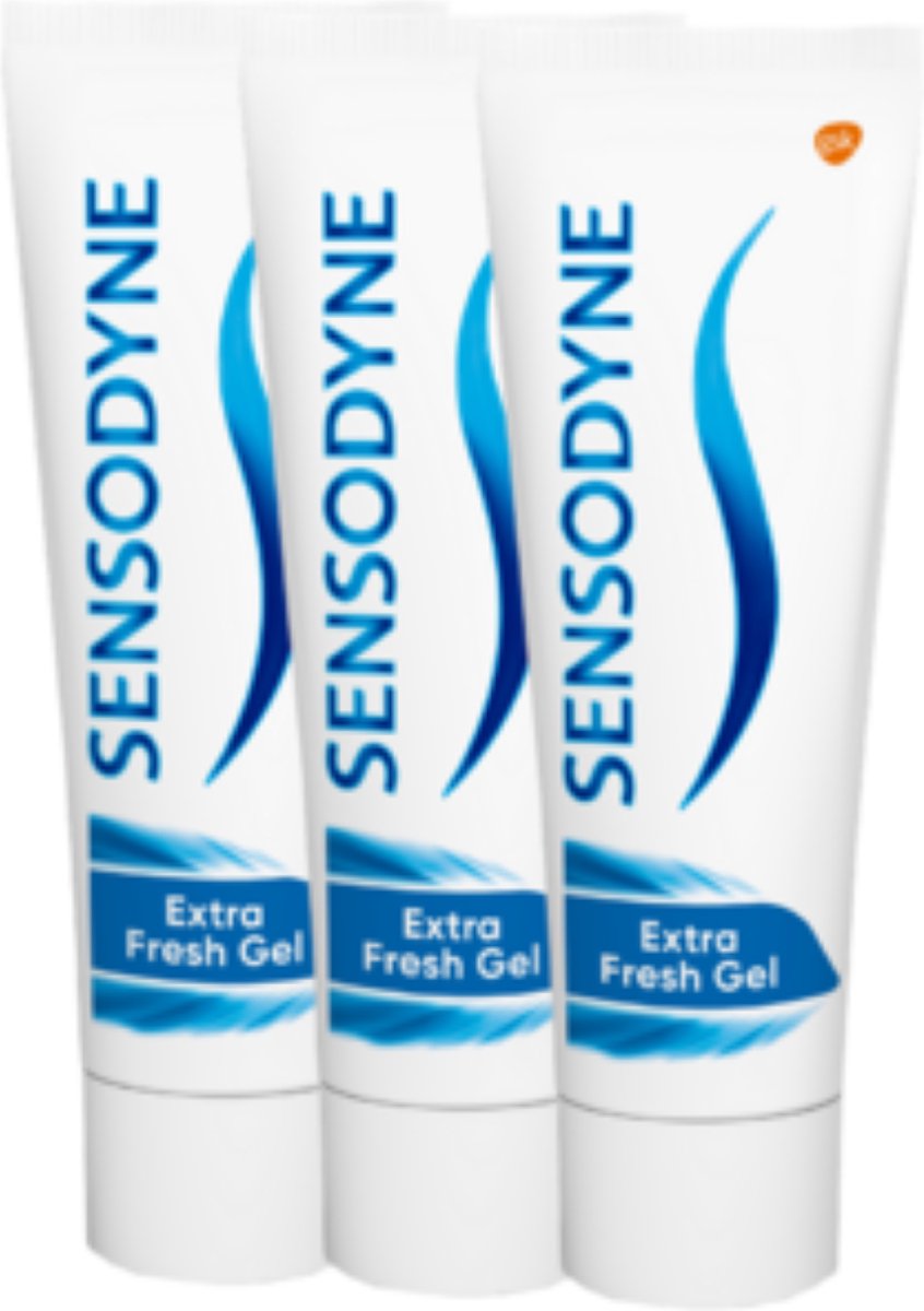 3x Sensodyne Tandpasta Gevoeligheid en Tandvlees Extra Fresh 75 ml