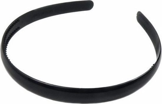 3x Zwarte diadeem - basic haarband voor dames - Merkloos