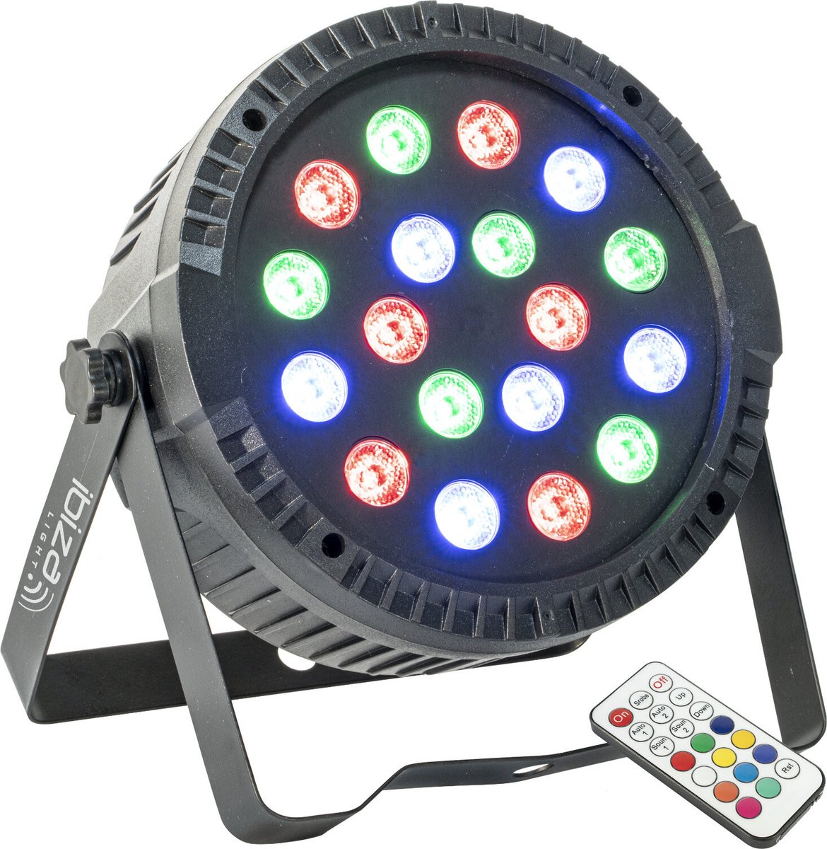Extra vlakke PAR Projector - 18 x 1W RGB LED