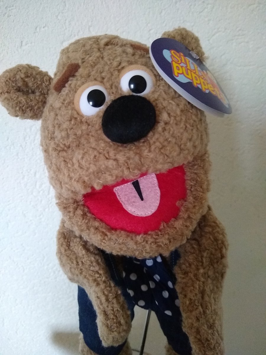 SillyPuppets Handpop Teddybeer - Speelgoedbeer met beweegbare mond en poten