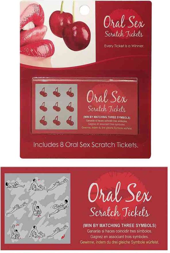 Kheper Games Love Games Oral Sex Scratch Tickets Multicolours