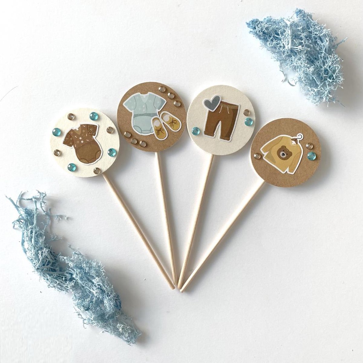 Baby Jongen Stickers - Stickers Geboorte - Geboortekaartje Knutselen - Baby Stickers - Luxe Stickervellen - Stickervellen Baby - Geboorte Jongen — afbeelding 5