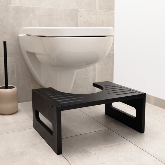 BUDDLEY Toiletkrukje (XL) - WC Krukje Volwassenen - Groot 21x47CM - Toilet Krukje - WC Krukje voor de juiste houding - Opstapkrukje - Krukje Opstapje