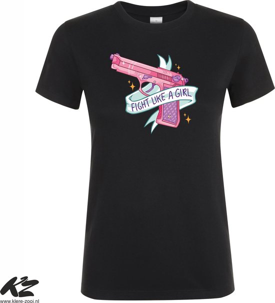 Klere-Zooi - Fight Like a Girl - Dames T-Shirt - 4XL