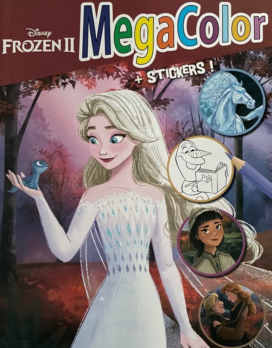 Disney's frozen 2 mega Kleurboek +/- 120 kleurplaten + Stickers vol met frozen kleurplaten