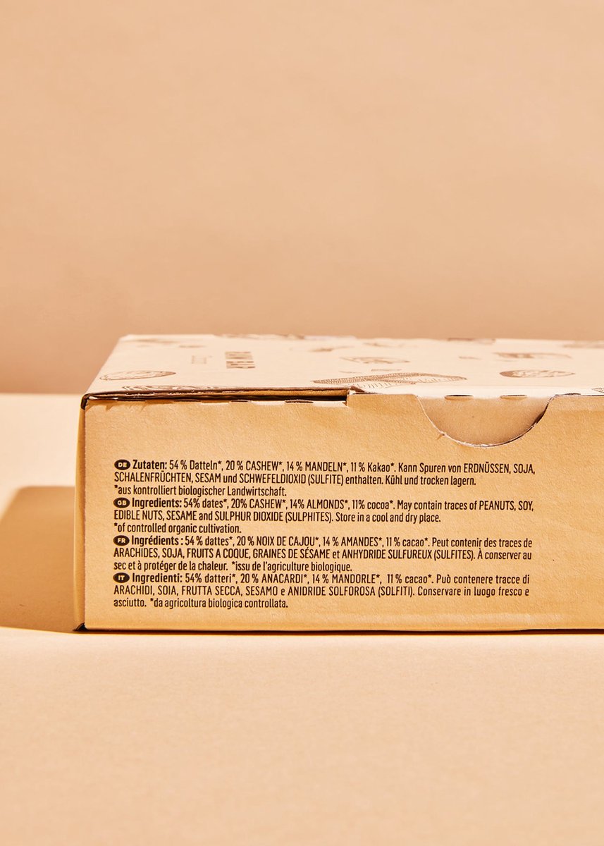 Goedkoopste KoRo | Bio vegan raw bar cacao 12 x 50 g