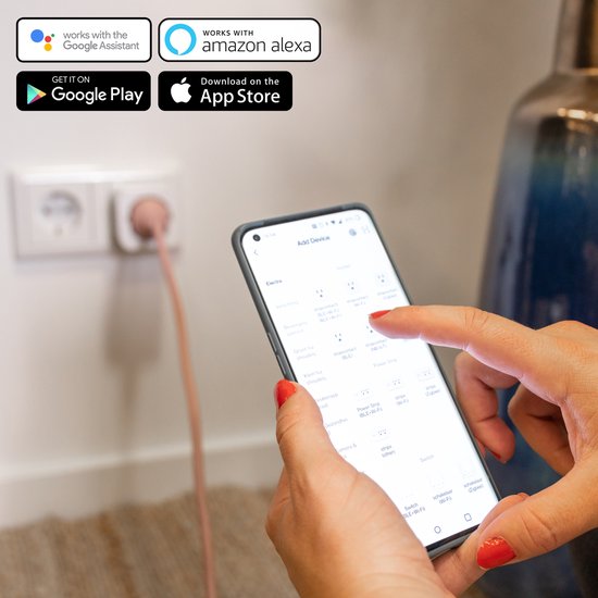 Silvergear Slimme WiFi Stekker - Timer, Schakelaar & Energiemeter x6