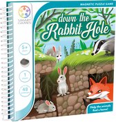 SmartGames - Down the Rabbit Hole - 48 opdrachten - magnetisch puzzelspel - dieren in het bos