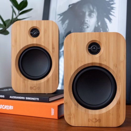 Marley Get Together Duo Bluetooth Speaker - Boekenplank speakers - Stereo set - 2 in 1 - Hifi speaker - House of Marley