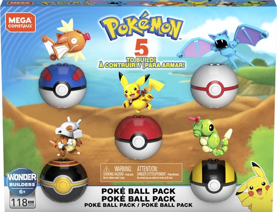 MEGA Pokémon Trainersteam Bouwset – 191 Stuks – Inclusief 8 Personages