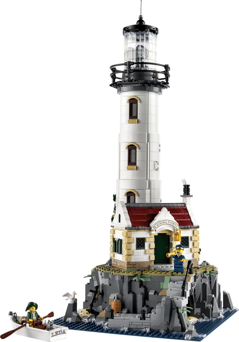 LEGO Ideas Gemotoriseerde vuurtoren met Lichtjes, Modelbouwset voor Volwassenen - 21335 — afbeelding 17